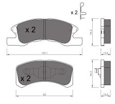 BKN 900550 - Pastillas de Freno