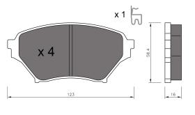 BKN 900552 - Pastillas de Freno