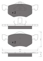 BKN 900554 - Pastillas de Freno