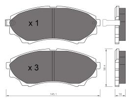 BKN 900555 - Pastillas de Freno