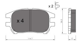 BKN 900561 - Pastillas de Freno