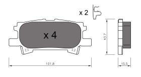 BKN 900563 - Pastillas de Freno