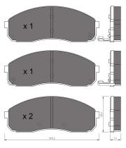 BKN 900571 - Pastillas de Freno