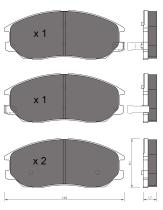 BKN 900573 - Pastillas de Freno