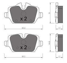 BKN 900580 - Pastillas de Freno