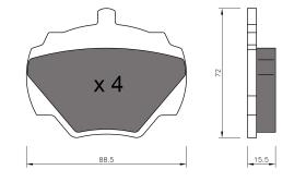 BKN 905247 - Pastillas de Freno