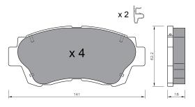 BKN 905353 - Pastillas de Freno