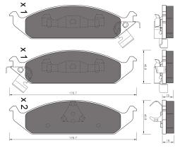 BKN 905537 - Pastillas de Freno