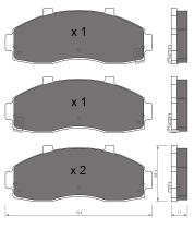 BKN 905541 - Pastillas de Freno