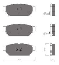 BKN 905549 - Pastillas de Freno