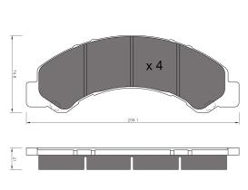 BKN 900564 - Pastillas de Freno