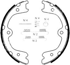 BKN 1531K - Zapatas freno de mano