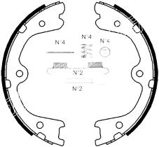 BKN 1532K - Zapatas freno de mano