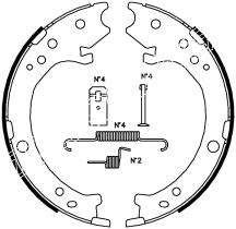 BKN 1512K - Zapatas freno de mano