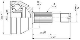 BKN 607025 - Junta Homocinética