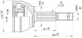 BKN 607031 - Junta Homocinética