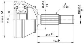 BKN 607035 - Junta Homocinética