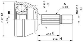 LOBRO 607037 - Junta Homocinética