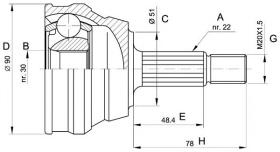 BKN 607052 - Junta Homocinética