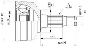 BKN 607053A - Junta Homocinética