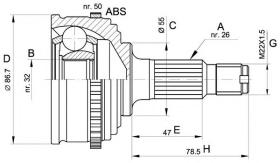 BKN 607054 - Junta Homocinética