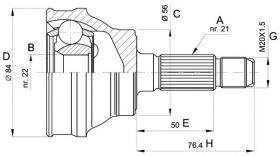 LOBRO 607064 - Junta Homocinética