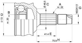 BKN 607070 - Junta Homocinética