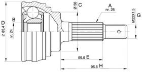 BKN 607080 - Junta Homocinética