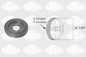 Sasic 2150015 - POLEA DAMPER