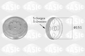 Sasic 2154015 - POLEA DAMPER