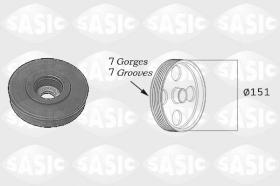 Sasic 2154017 - POLEA DAMPER