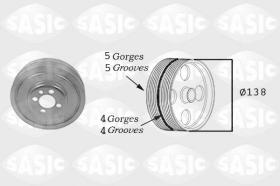 Sasic 2156001 - POLEA DAMPER