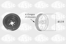 Sasic 2156018 - POLEA DAMPER