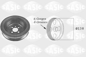 Sasic 2156021 - POLEA DAMPER