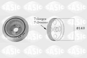 Sasic 2156032 - POLEA DAMPER