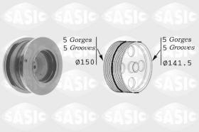 Sasic 9001812 - POLEA DAMPER