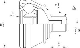 BKN 607554 - Junta Homocinética