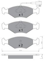 BKN 905440 - Pastillas de Freno