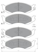 BKN 905492 - Pastillas de Freno