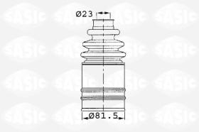 Sasic 1904006 - JUEGO DE FUELLES, ARBOL DE TRANSMISION