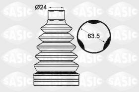 Sasic 1904007 - JUEGO DE FUELLES, ARBOL DE TRANSMISION