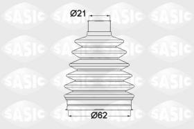 Sasic 1904009 - JUEGO DE FUELLES, ARBOL DE TRANSMISION