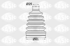 Sasic 1904012 - JUEGO DE FUELLES, ARBOL DE TRANSMISION