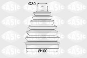 Sasic 1904016 - JUEGO DE FUELLES, ARBOL DE TRANSMISION