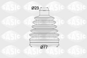 Sasic 1904022 - JUEGO DE FUELLES, ARBOL DE TRANSMISION