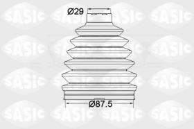 Sasic 1904026 - JUEGO DE FUELLES, ARBOL DE TRANSMISION