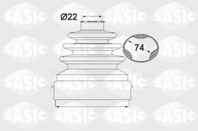 Sasic 1904028 - JUEGO DE FUELLES, ARBOL DE TRANSMISION