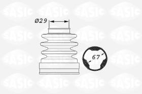 Sasic 1906011 - JUEGO DE FUELLES, ARBOL DE TRANSMISION