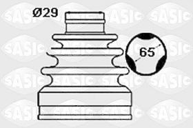 Sasic 1906060 - JUEGO DE FUELLES, ARBOL DE TRANSMISION