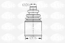 Sasic 2873483 - JUEGO DE FUELLES, ARBOL DE TRANSMISION